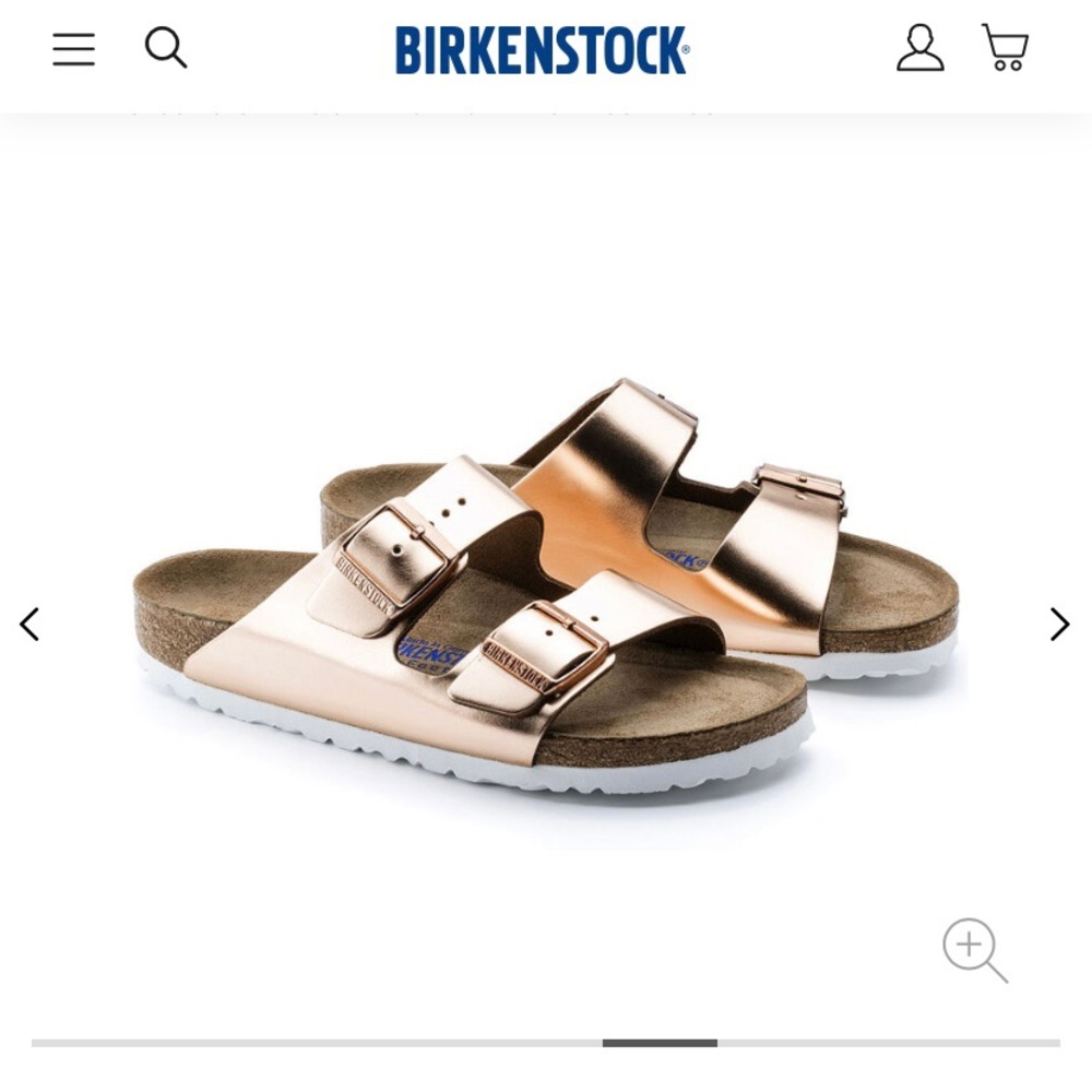 NIB Arizona Soft Footbed Metallic Copper 41 🎉